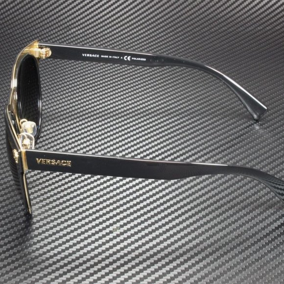 Versace Black Polarized Women\'s Sunglasses
